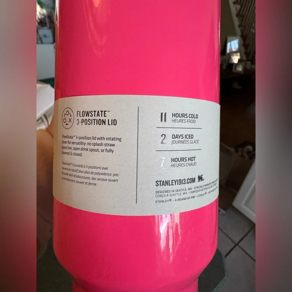 Stanley Quencher Tumbler 40oz Pink Parade Limited 2024 Release - Picture 4 of 7